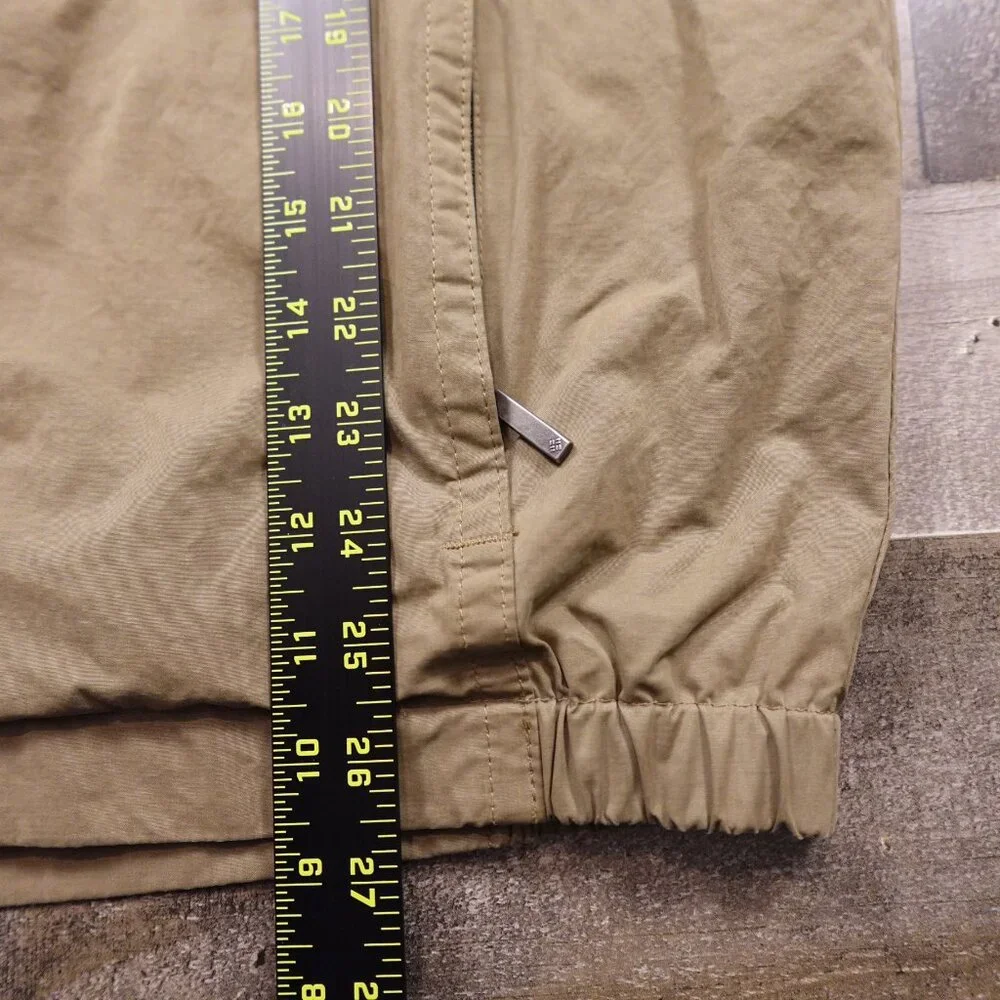 Columbia‎ Windbreaker Jacket Men’s Large Tan Lightweight Hiking Outdoor